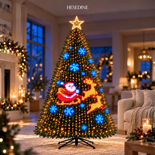 Jolly Animated Christmas Tree Lights • Hesedine