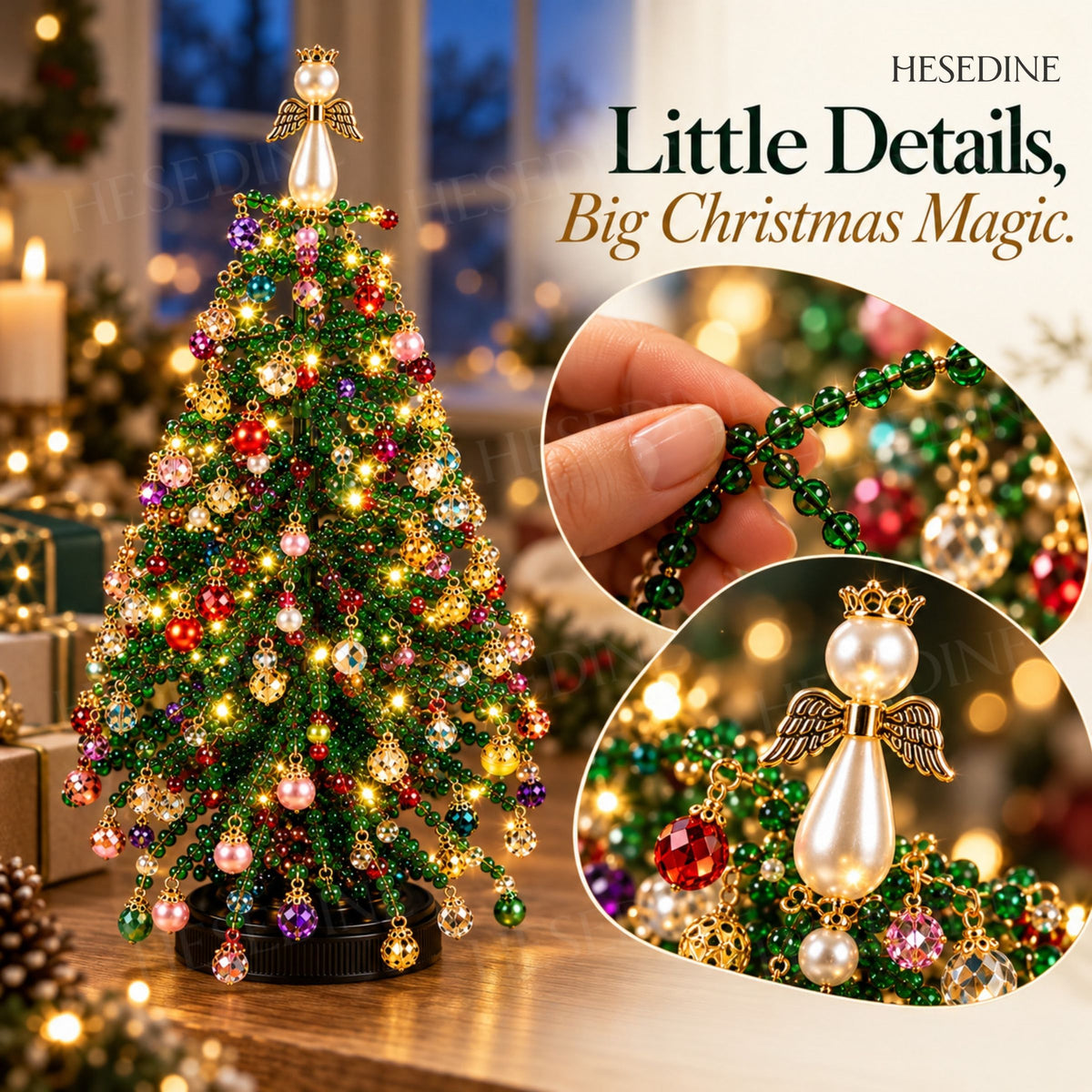 Merry Bead Christmas Tree Kit • Hesedine