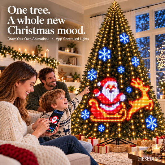 Jolly Animated Christmas Tree Lights • Hesedine