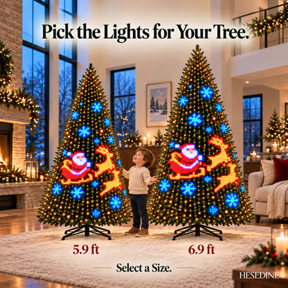 Jolly Animated Christmas Tree Lights • Hesedine