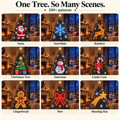 Jolly Animated Christmas Tree Lights • Hesedine